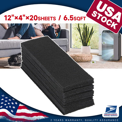 20Pcs 12''x4'' Activated Charcoal Cat Litter Box Filters For Keeping Home Fresh