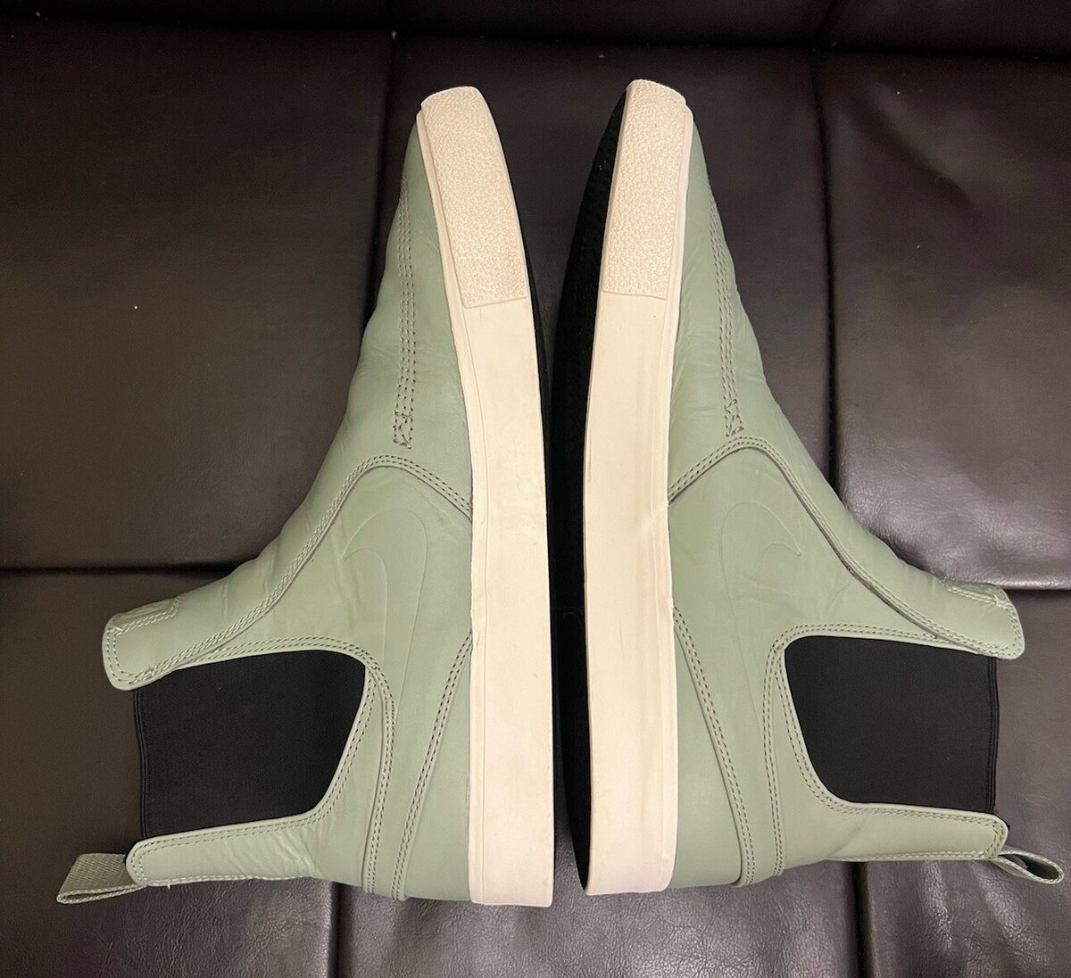 Mens 12 NIKE ZOOM JANOSKI SLIP MID SB JADE GREEN WHITE Mens 12 NIKE ZOOM JANOSKI SLIP MID SB JADE GREEN WHITE
