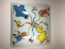 VTG NOMA Jim Henson Sesame Street Light Cover Characters Ribbon Dancing RARE