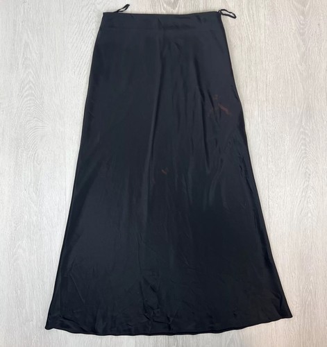 Falda larga satinada negra Matteau para mujer talla 2 (leer descripción por favor)
