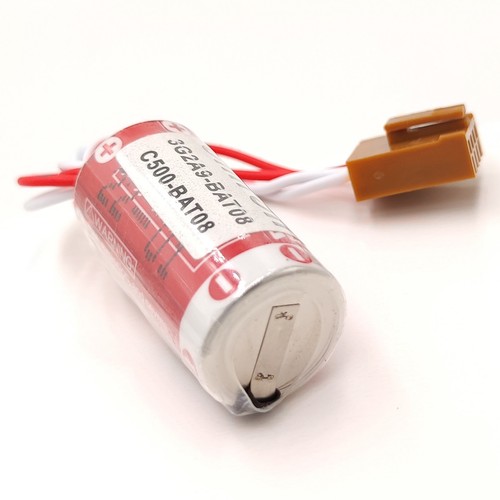 10Pcs ER17/33 (2/3A 3.6V ) PLC Battery For Omron C500-BAT08 3G2A9-BAT08 w/ Plug - Picture 4 of 5