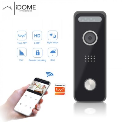 IDOME IP WIFI Türklingel 2,0Mp Kamera Auflösung 120 Weitwinkel Wasserdicht 1080P