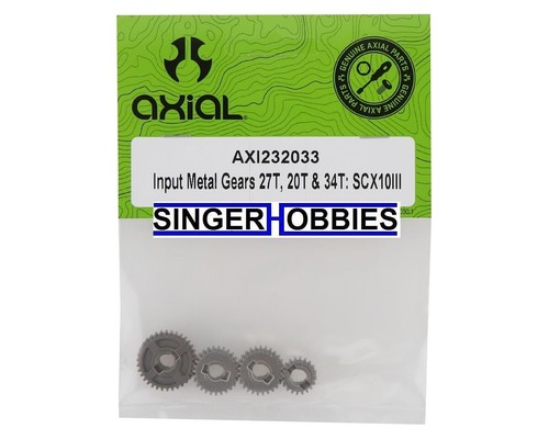 Jeu D'engrenages Métalliques Axial AXI232033 Pour SCX10 III - 27T / 20T & 34T