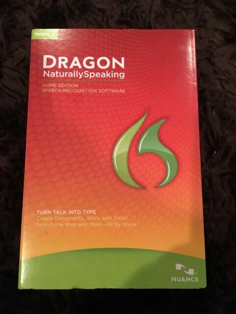 Nuance Dragon Naturally Speaking Version 12 Home Edition Speech Recognition For Sale Online Ebay