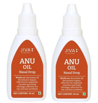 Pack 2 x Jiva Ayurveda Anu Oil  20ml