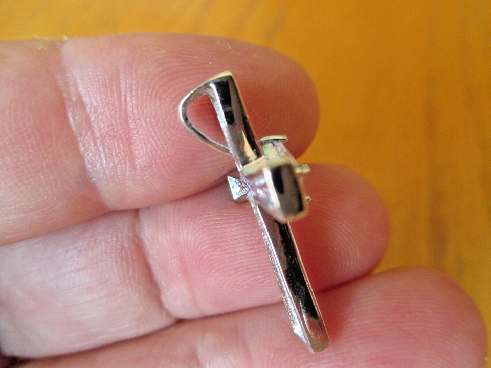 COLGANTE CRUZ PLATA ESTERLINA PIEDRAS PRECIOSAS ÓPALO FUEGO AZUL|BLANCO GRANDE DE JERUSALÉN Foto 4 de 4