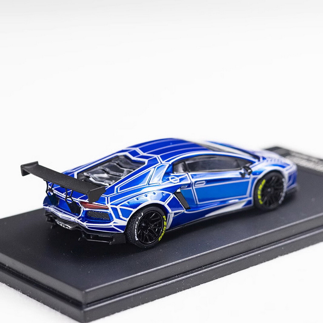 King Model 1/64 Lamborghini Aventador LP700 LB luminous Blue