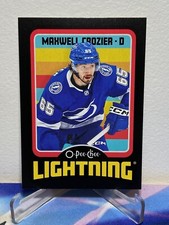 2024-25 O-Pee-Chee OPC Hockey MAXWELL CROZIER #575 RETRO BLACK ROOKIE SP 067/100