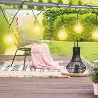 "Solar Lichterkette GlüHbirnen \"AußEn\" 10 Led Ø5Cm Party Deko Gartenlicht Garten"