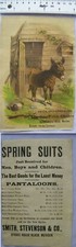 Vintage: illustration with ad Smith Stevenson Meriden - donkey v.2