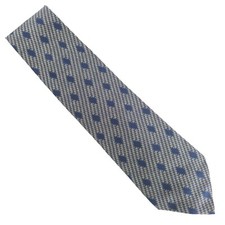 Structure Men Necktie 100% Silk Diamond Blue Multi 58x4 - NWOT - made in USA