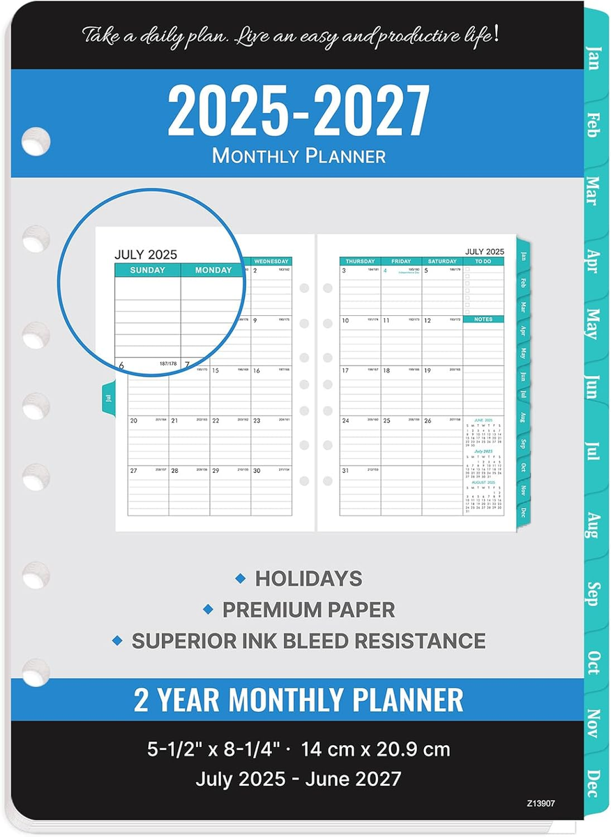 Day Timer Refills 2026 Planner Refills - Perforated Page / Planner ...
