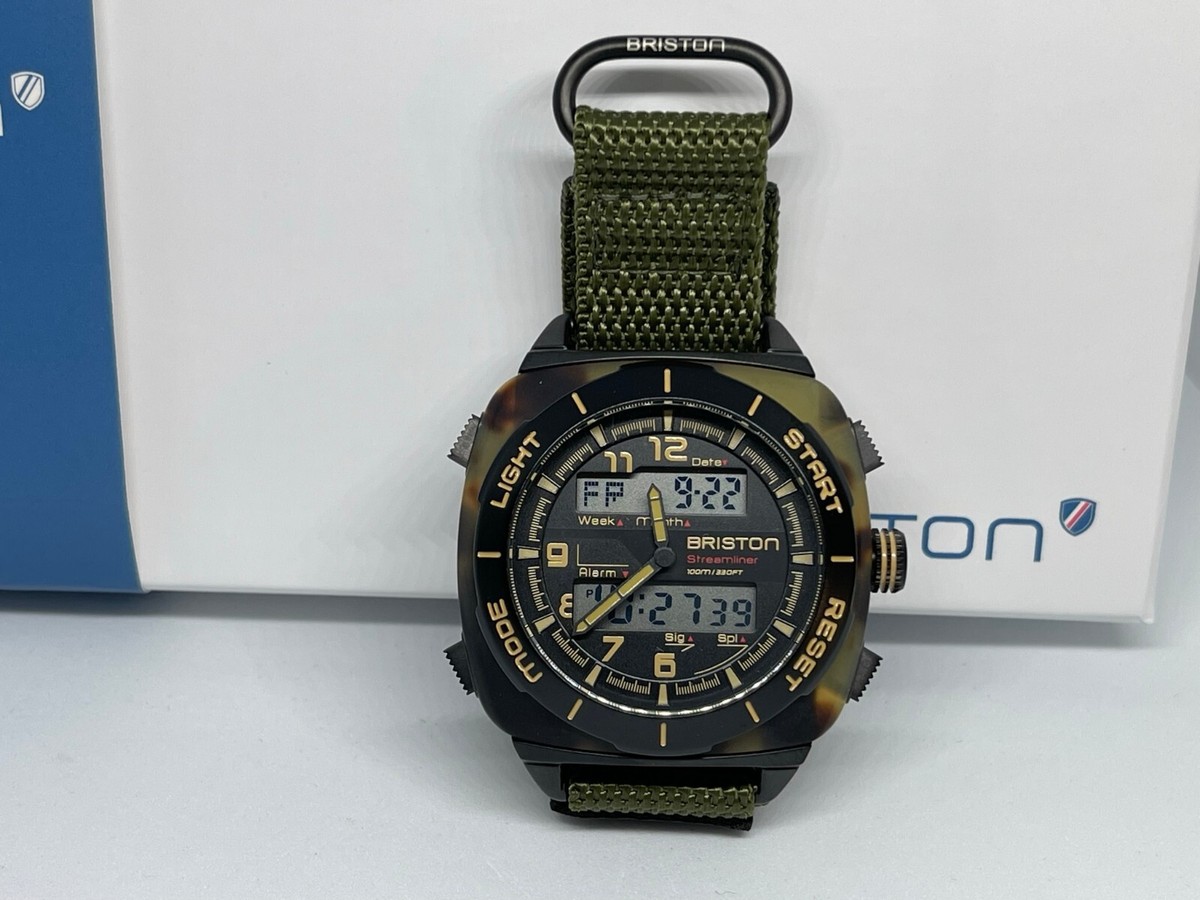 Briston Streamliner Adventure Analog/Digital Tortoise NEW 211144