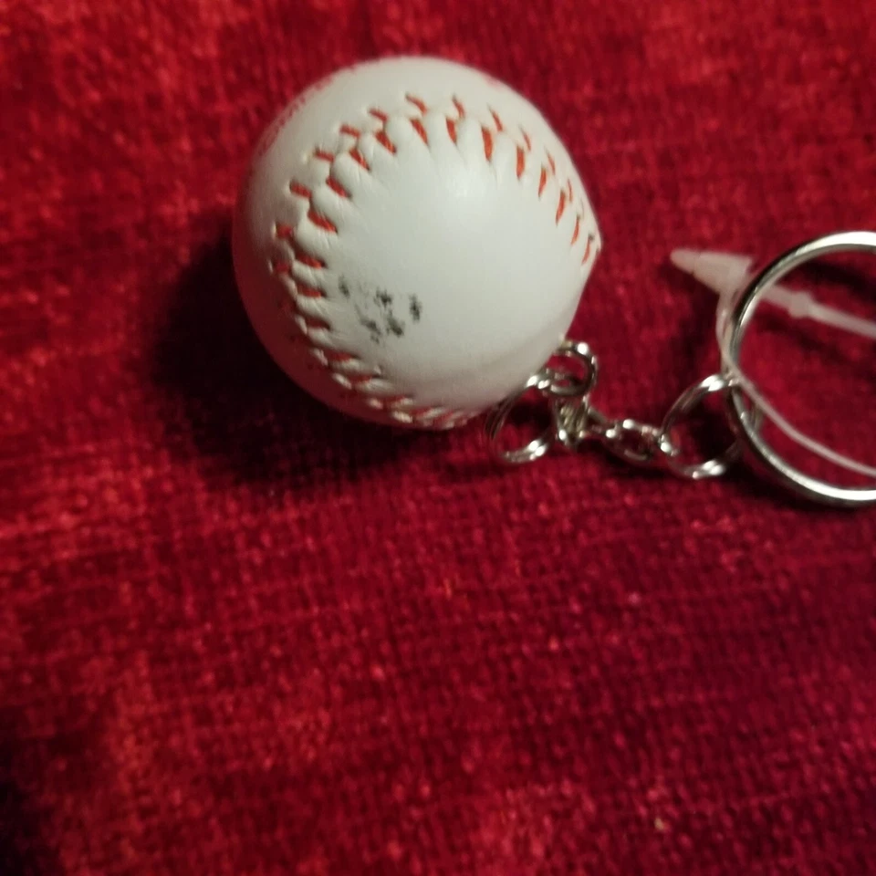 Los Angeles Angeles Keychain Baseball & Bat. 1" Ball & 3" Bat. Licensed MLB - Image 4 of 4