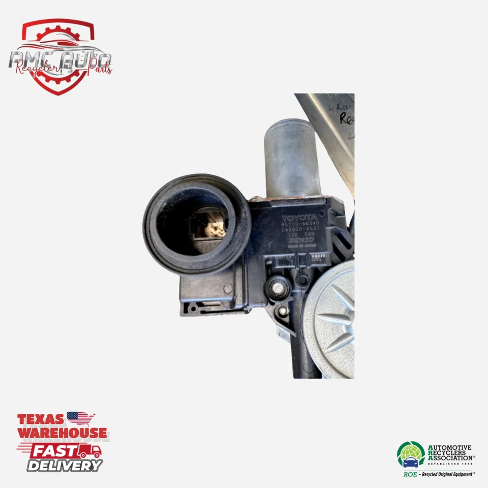 2010-2022 TOYOTA 4RUNNER REAR LEFT DOOR WINDOW REGULATOR & MOTOR OEM 85710-60340 Foto 4 de 4