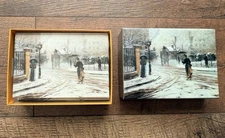 Galison Boxed Christmas Cards Winter Scene In Paris By Shinn 19 Count Cards New