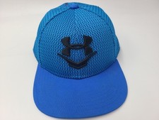 Youth Under Armour Snapback Hat Cap Polyester Baseball Golf Boy Girl Blue Black