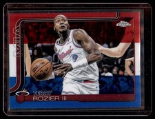2025-26 Topps Chrome #112 Terry Rozier III Red White and Blue Refractor