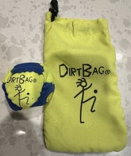 NEW DirtBag Footbag Hacky Sack: Blue Yellow w/ Bag Authentic US Location