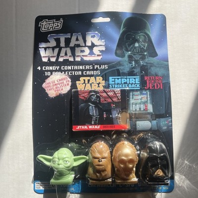 STAR WARS EMPIRE JEDI TOPPS CANDY HEADS SET 1995 10 TRADING CARDS VADER YODA NEW
