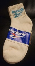 Reebok 1993 Vintage Quarter Crew Women's Socks Size 9-11 NIP Filene's Basement
