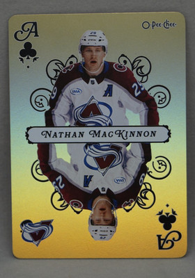 2025-26 O-Pee-Chee - Playing Cards Nathan MacKinnon #Ace-CLUBS