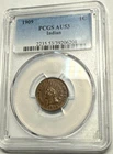 New Listing1909 Indian Head cent. Pretty brown choice AU. PCGS AU53. #q208