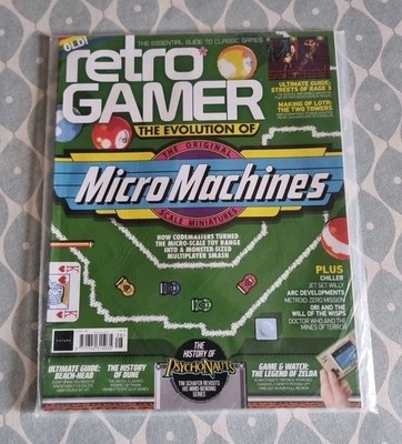 Retro Gamer Magazine New Sealed 228 Micro Machines