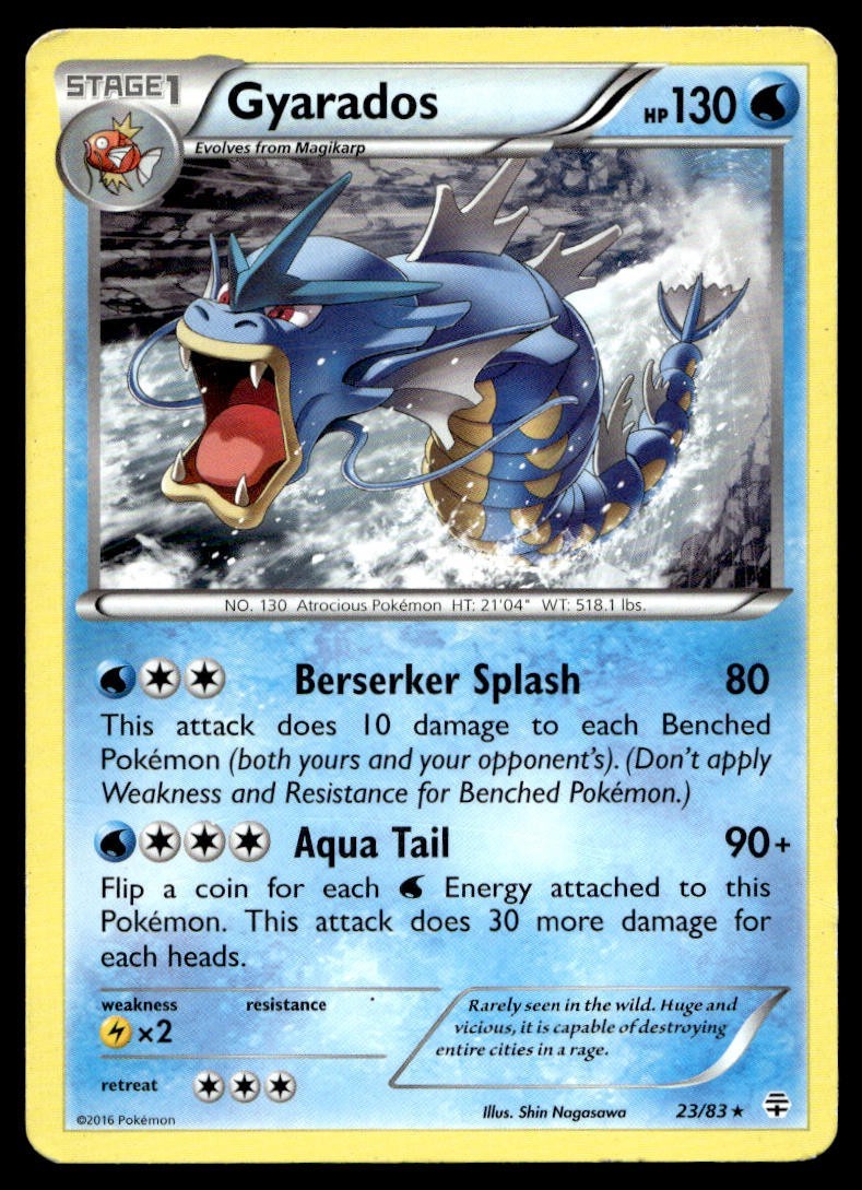 Gyarados 23/83 Pokemon Card Generations Rare 130 HP Lightly Played FT