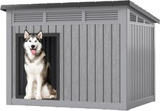 Outdoor Dog House for Large Dogs Outside Dog House with Weatherproof Roof XL