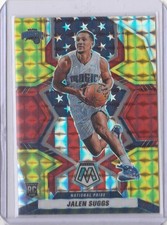 2021-22 PANINI MOSAIC BASKETBALL JALEN SUGGS NATIONAL PRIDE RED YELLOW RC #78/88
