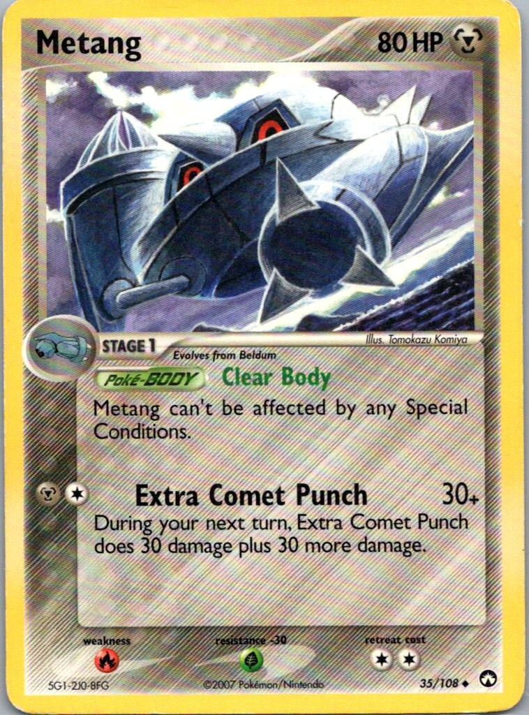 Pokemon TCG Metang 35/108 Power Keepers MP