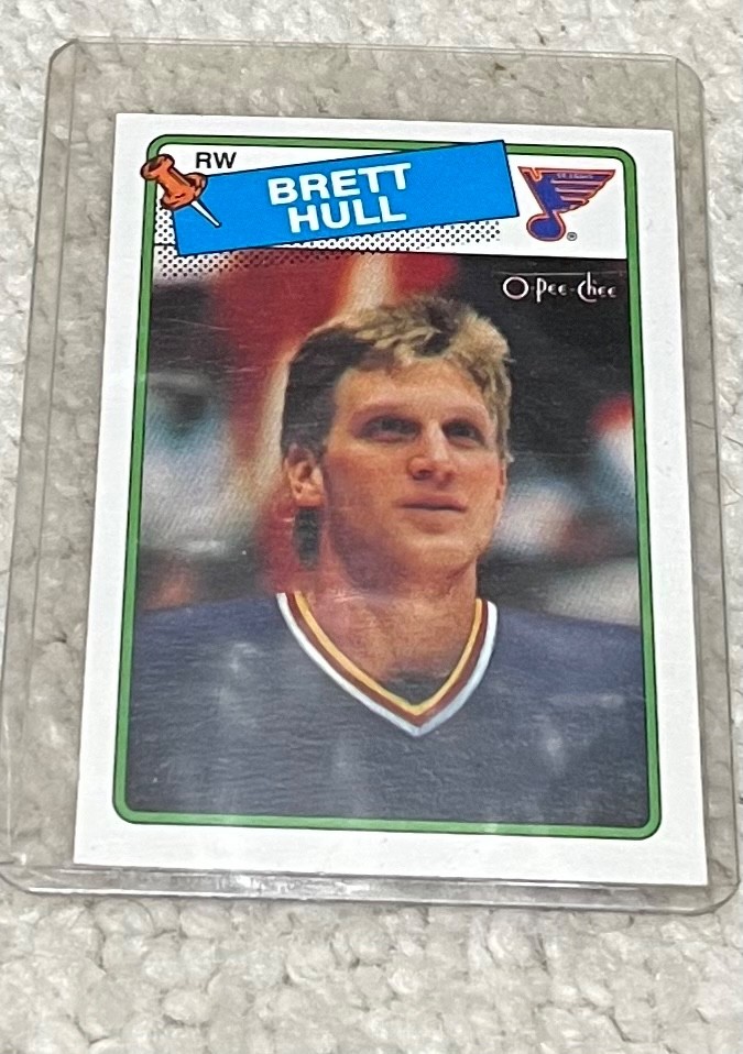 1988-89 O-Pee-Chee OPC RC #66 Brett Hull  Rookie Card  NR-MINT! St. Louis Blues