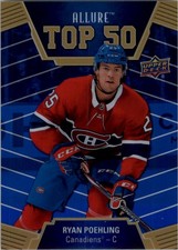 2019-20 Upper Deck Allure Top 50 Blue #T5050 Ryan Poehling - HKY