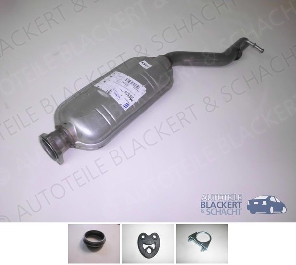 Auspuff Mitteltopf+Anbauteile für Mercedes C-Klasse Sportcoupe 200K+230K BJ01-02-image