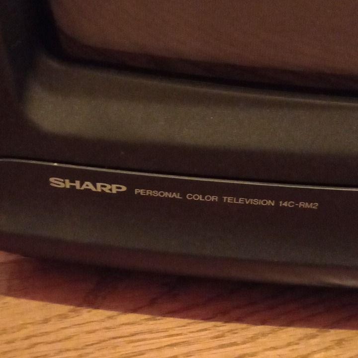 SHARP 14C-RM2 Vintage Color CRT TV - Retro Gaming Monitor Japan