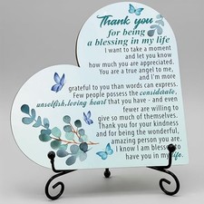 Thank You Gifts for Women, Thank You for Being a Blessing in My Life, Wood 3