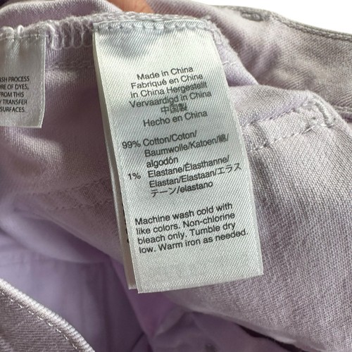 J CREW Jeans Lavender Purple High Rise Short Women's Size 28 Button Fly Patch - Picture 7 of 11