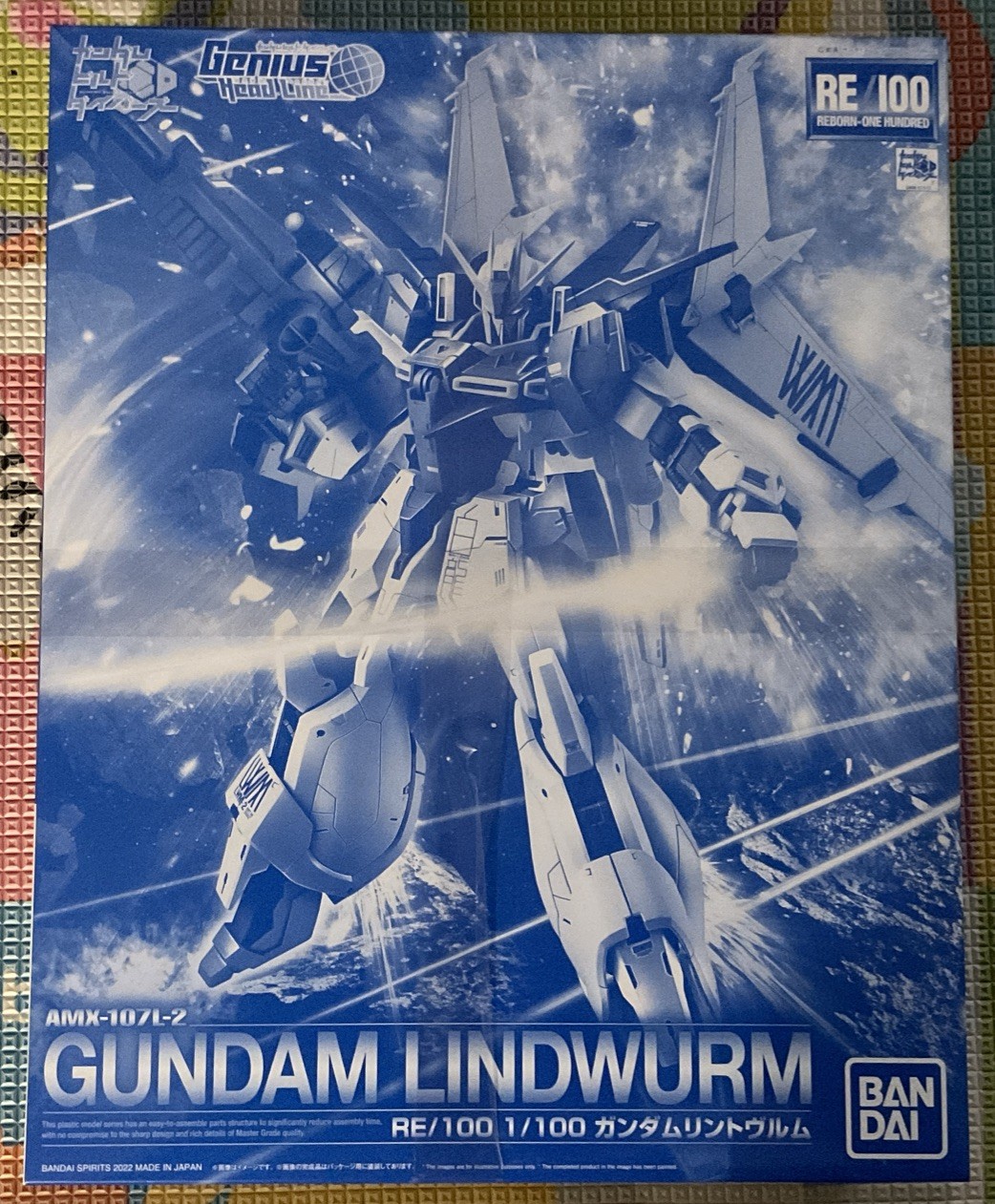 Premium Bandai RE 1/100 RE/100 AMX-107L-2 GUNDAM LINDWURM Model Kit