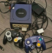 Purple Nintendo GameCube Indigo Console Bundle With 2 Controllers