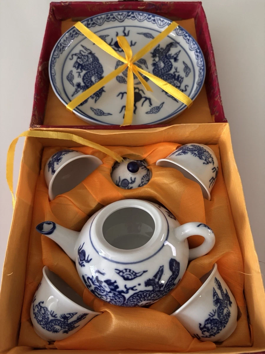 Teacup 4pcs China Dragon GongfuTea Shorten Goblet Cups Teabowl