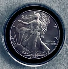 2007 American Silver Eagle $1 Coin - B/U Encapsulated - 1 Oz .999 Fine Silver