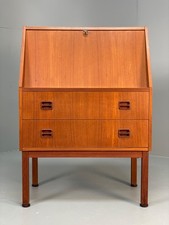 Vintage Danish Teak Bureau Retro 1970s Drawers By Gunnar Nielsen EB10964 MWOO