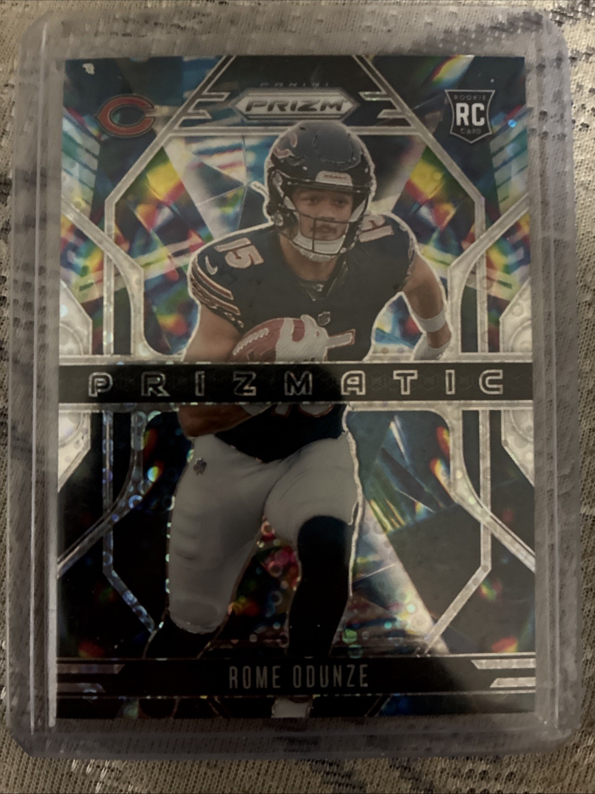 2024 Panini Prizm - Prizmatic Rome Odunze #9 No Huddle Prizm (RC)