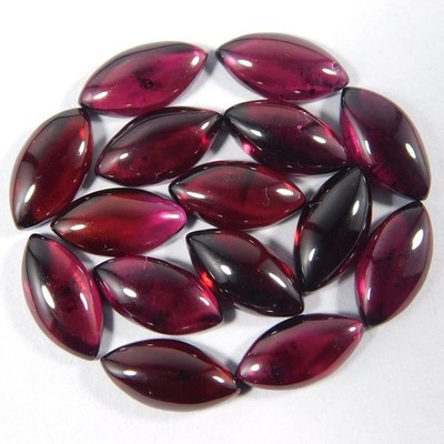 Natural Garnet Hyderabadi Marquise Cabochon 5x10mm To 8x16mm Loose Gemstone
