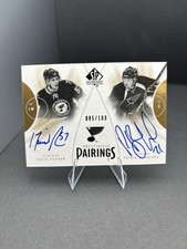 09-10 SP Prestigious Pair Patrik Berglund, David Perron /100 AUTO St.Louis Blues