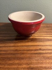 REAL Le Creuset Stoneware 20oz Red  Mortar Bowl ONLY 5.5" Diameter NO Pestle