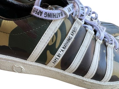 A BATHING APE x K-SWISS Classic 66 Aape All-Over BAPE Camo/ White