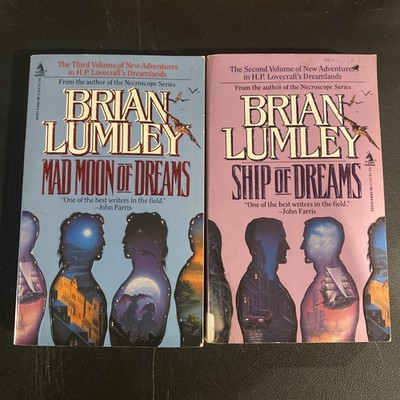 Brian Lumley Mad Moon Of Dreams & Ship Of Dreams Bundle Excellent Quality