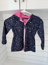 Pink Platinum Girls Nylon Zip Jacket Size 4